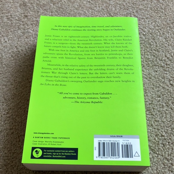 Gently Used -Diana Gabaldon - An Echo in the Bone Book - Picture 2 of 3